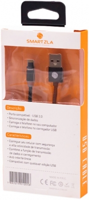 Cabo Magnetico Smartzla USB 2.0 para Lightning SAT-C005 (1 Metro) - Preto