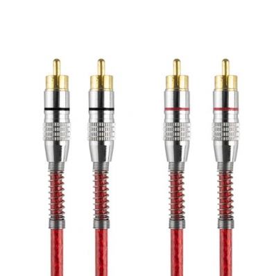 Cabo Svart - Rca - 1 Metro - 2 + 2 - Red Prime