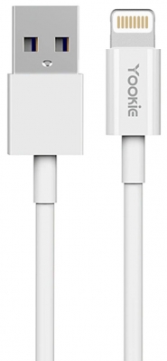 Cabo USB-A para Lightning Yookie CB1 (1 Metro) - Branco