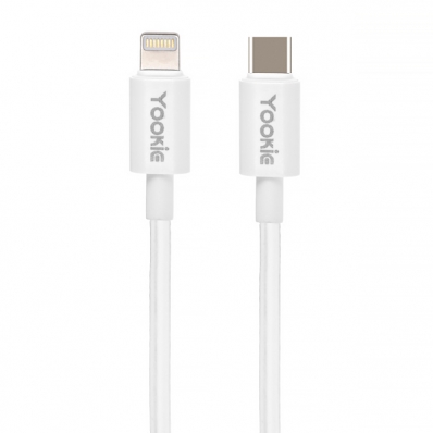 Cabo USB-C para Lightning Yookie CB33 2 Metros - Branco