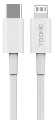Cabo USB-C para Lightning Yookie CB6 PD (1 Metro) - Branco