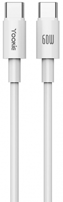 Cabo USB-C para USB-C Yookie CB33 PD 60W (2 Metros) - Branco