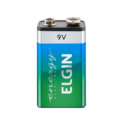 Bateria Elgin 9VOLTS Alkalina
