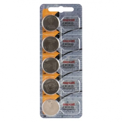 Bateria Maxell - CR2025 - 5 Unidades