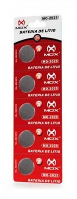 Bateria Mox MO-2025 - CR2025 - 5 Unidades