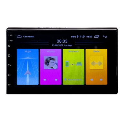 Toca Radio MP3 Roadstar RS-850 - 50W - USB -/Wi-Fi - FM - 7"