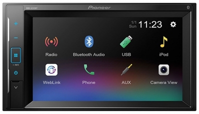 Toca Radio Pioneer DMH-A245BT Tela 6.2" Full HD FM/USB/Aux/Bluetooth