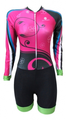 MACACO P/ CICLISMO LINHA PREMIUM - MODELO FLORAL ATIVO (ML)