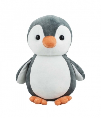 Pinguim Cinza 22cm - Pelúcia