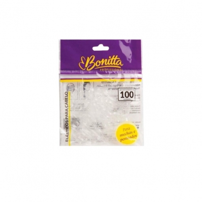 Elastico transparente Bonitta pacote com 100 unidade