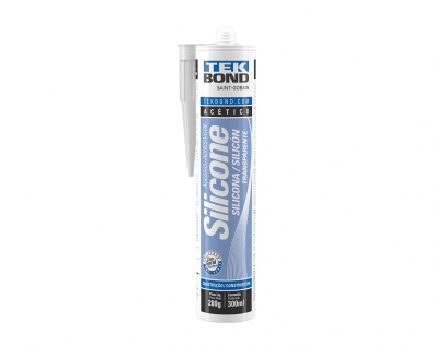 Silicone Tekbond Acetico Multiuso Transparente 280G c/6pcs