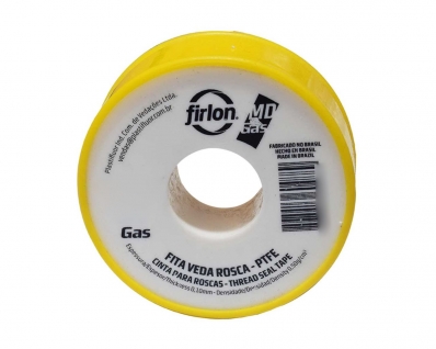 Veda Rosca P/Gas Firlon 3/4"X10M 25Mm Carretel