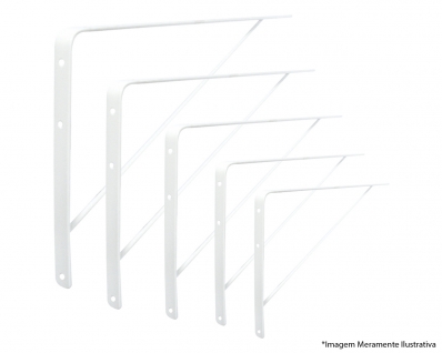 Suporte P/Prateleira Japones Reforcada Br 30Cm.
