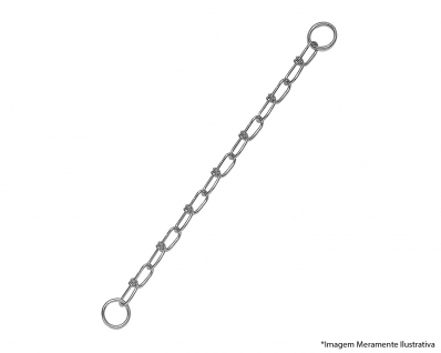 Corrente P/Cadeado Nr 1 40Cm Elo Torcido