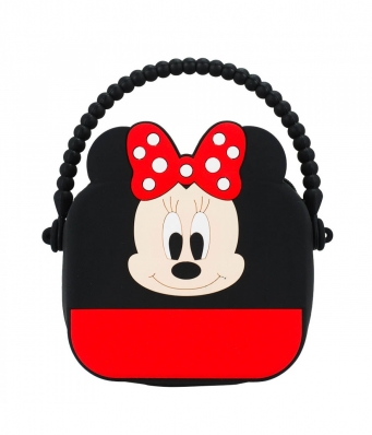 Mini Bolsa De Mão Minnie Silicone 13x13cm - Disney