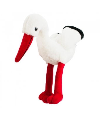 Cegonha Bico Patas Vermelhas 24cm - Pelúcia