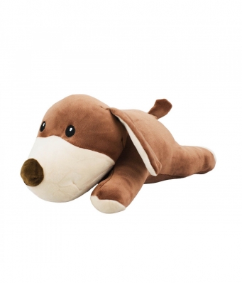 Cachorro Marrom Deitado 32cm - Pelúcia