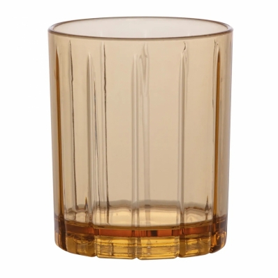 Jogo com 6 Copos Liv Âmbar em Acrílico 350ml