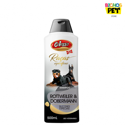 Shampoo Cães Colosso Raças Esp. Rottweiler e Doberman 500 ml