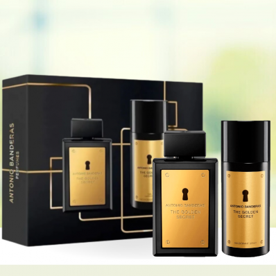 KIT The Golden Secret Banderas Masculino - Eau de Toilette 100ml + Desodorante Spray 150ml