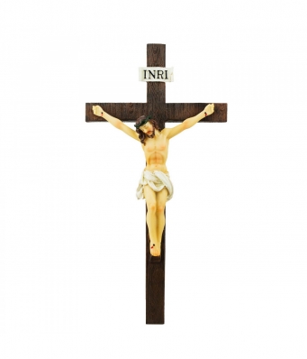 Crucifixo Para Parede 29.5cm - Enfeite Resina