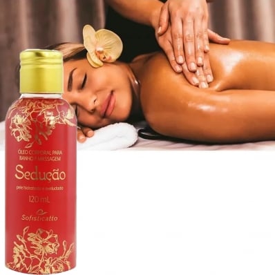 Óleo Para Massagem Corporal Sedução 120ml Sofisticatto