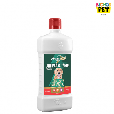 Shampoo para Cães Antiparasitário Antipulgas PowerDog 500 ml