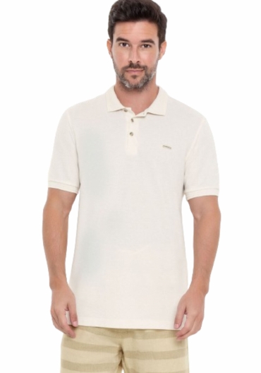 CAMISETA HANGAR33 POLO PIQUET LINEN - MASCULINA