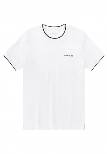 CAMISETA HANGAR33 PIQUET RETILINEA - MASCULINA