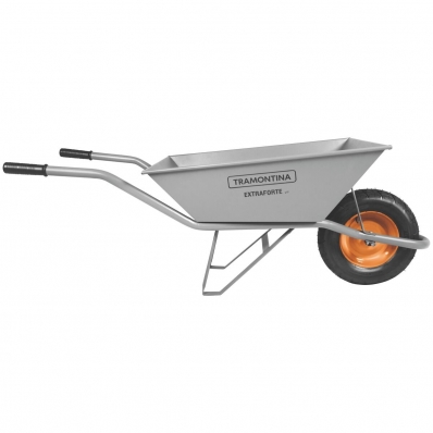 Carrinho de mão com pneu e câmara Extraforte 65L TRAMONTINA 77714/435