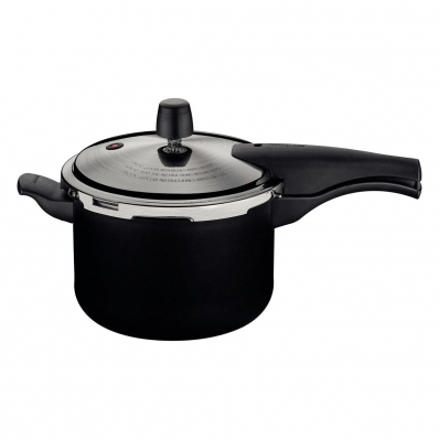 Panela de Pressão Vancouver Effect Antiaderente Preta 4,5L