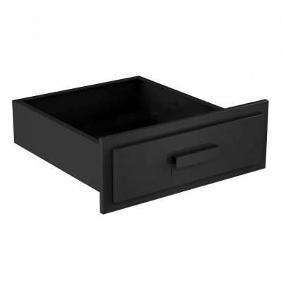 Gaveta Cinzeiro Inox P Churrasqueira Preto Fosco Reforçada