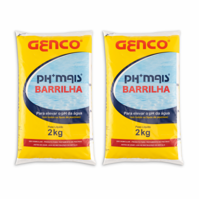 Barrilha Genco Ph Mais Granulado 2kg Com 2 Unidades