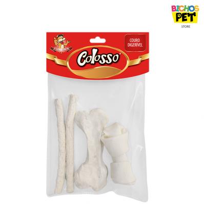 Mini Kit Osso Comestível para Cães Colosso