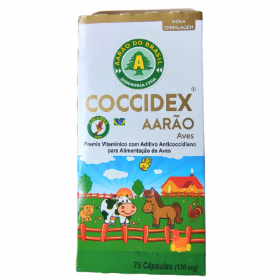 COCCIDEX 130 MG - AARÃO - 75 CÁPSULAS