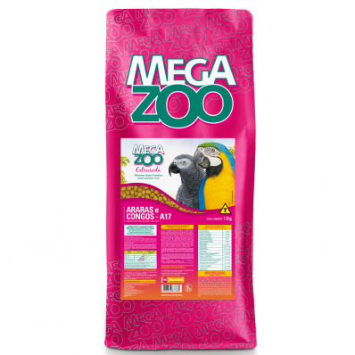 MEGAZOO EXT ARARAS e PAPAGAIOS DO CONGO A17 - 12 KG