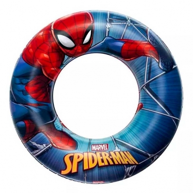 BOIA CIRCULAR INFANTIL INFLÁVEL 56CM HOMEM ARANHA ETITOYS