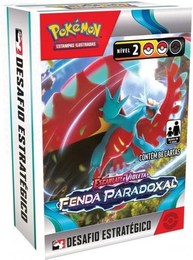 Kit desafio estratégico Pokémon: Escarlate e Violeta 4 - Fenda paradoxal