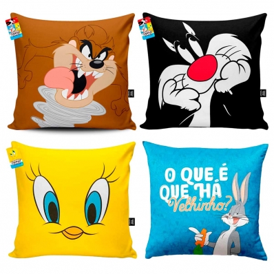 ALMOFADA DECORATIVA TURMA LOONEY TUNES