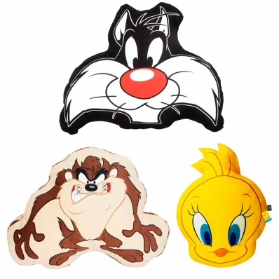 ALMOFADA DECORATIVA FORMATO PERSONAGENS TURMA LOONEY TUNES