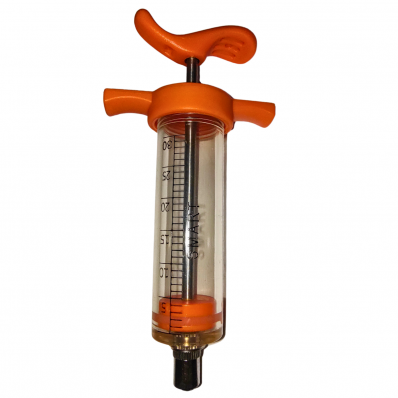 SERINGA DE CARBONO ALTA RESISTÊNCIA LARANJA - 30 ml