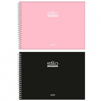 CADERNO CARTOGRAFIA ESPIRAL CAPA DURA 80 FOLHAS STILO JANDAIA