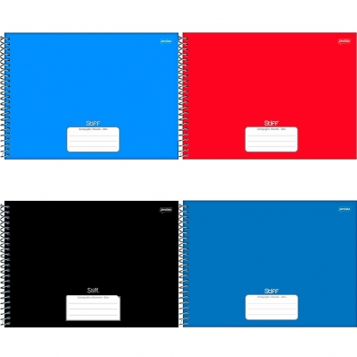 CADERNO CARTOGRAFIA ESPIRAL CAPA DURA 80 FOLHAS STIFF JANDAIA
