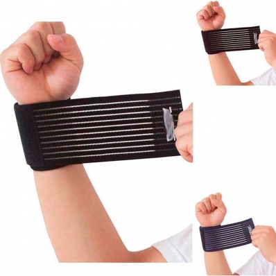 PROTETOR DE PUNHO PULSO DE COMPRESSÃO AJUSTÁVEL COM VELCRO