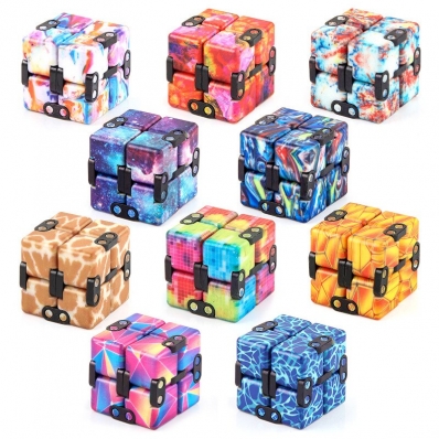 Cubo infinito colorido Fidget Anti Stress - Infinity
