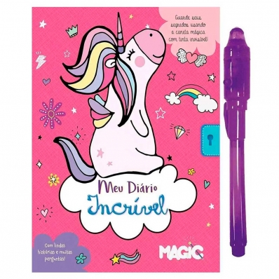 MEU DIÁRIO INCRÍVEL INFANTIL COM CANETA MÁGICA ESPECIAL