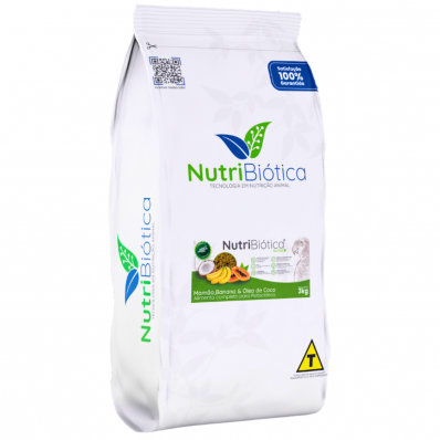 NUTRIBIÓTICA NATURE PAPAGAIO MAMÃO, BANANA E ÓLEO COCO 3 Kg