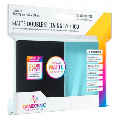 SLEEVES GAMEGENIC PRIME MATTE DOUBLE SLEEVING 100