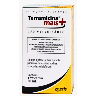 TERRAMICINA MAIS + INJETÁVEL - 50 ML