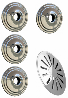 4 DISPOSITIVOS DE RETORNO INOX 1 FUNDO INOX